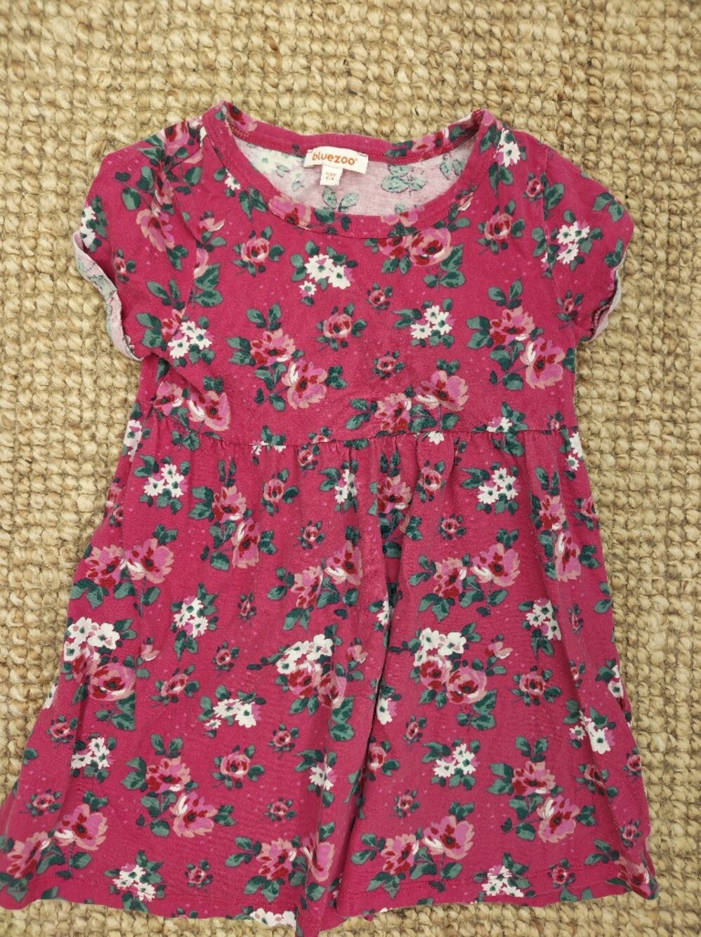 Girls' Pink Floral Casual Dress